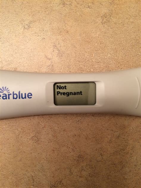 Clear Blue Negative Pregnancy Test