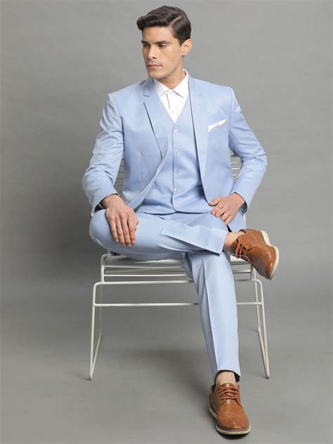 Sky Blue Suit Sky Blue Suit Blue Suit Men Slim Fit Suit Blue