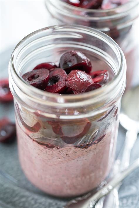 Sweet Cherry Almond Chia Pudding Get Inspired Everyday Recipe