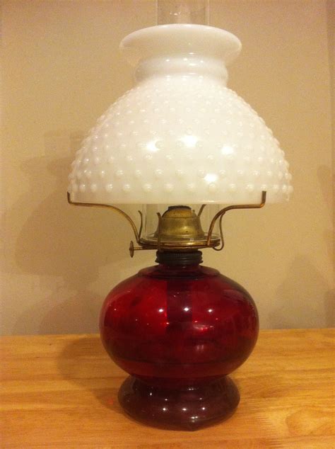 Awesome Antique Eagle Oil Lamp Ruby With Milk By Pureheartland