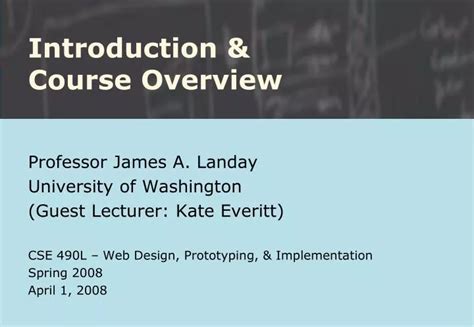 Ppt Introduction And Course Overview Powerpoint Presentation Free