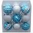 Holiday Time 18 Pack Teal/Silver Round Ornaments  Walmartcom