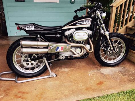 Harley Sportster Street Tracker Conversion By An Old Flat Tracker