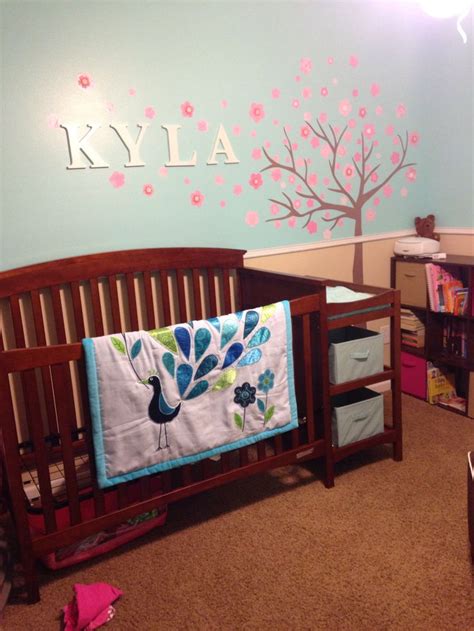 Delta children® emma nursery glider swivel rocker chair. Kyla's nursery almost finished. Chair rail, shimmering ...