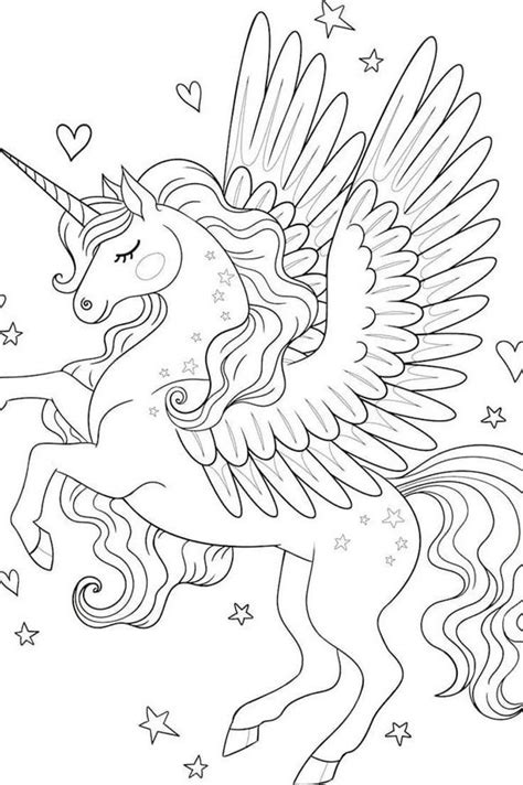 Magical Unicorn Coloring Page Pdf And Print Free Coloring Pages For