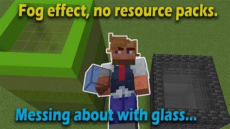 Minecraft Bedrock Fog Effect Using Glass Working It Out Ready For My