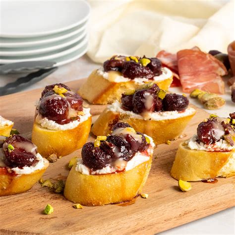Roasted Grape And Goat Cheese Crostini Ready Set Eat