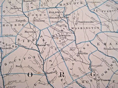 1833 Sduk Map Of Georgia Parts Of Tennessee Alabama 1842425402