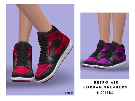 Sims 4 — Retro Air Jordan Sneakers Female By Oranostr
