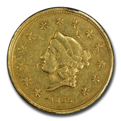 The 1854 coin has 1/2, a bear and california gold on the back. Buy 1855 $50 Gold Wass Molitor & Co. California Gold Rush ...