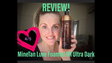 Review Minetan Luxe Foamed Oil Ultra Dark Fake Tan Review By Bec And