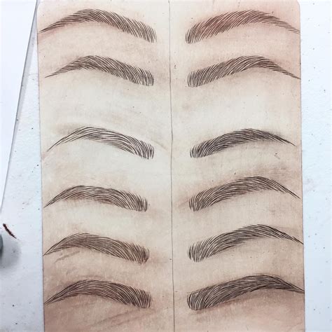 Whether you admire the bushy brows of cara delevingne or the sleek, perfectly powdered brows of the kardashian clan, it seems like eyebrow maintenance has taken center stage. Microblading practice … | Permanent makeup eyebrows, Types ...