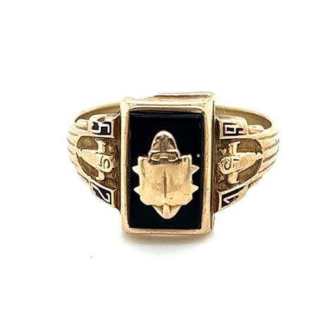 10k Gold Class Ring Of 1952 Etsy