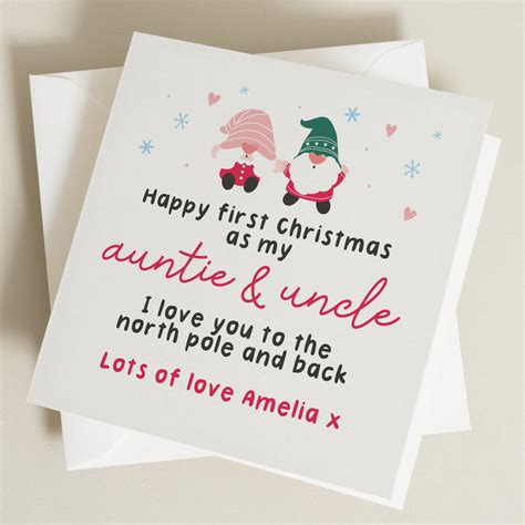Auntie And Uncle Christmas Card By Twist Stationery