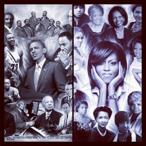 Collage Of Black American Leaders African American Artist Art