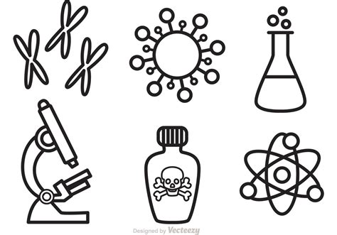 Science And Research Vector Icons 90994 Vector Art At Vecteezy