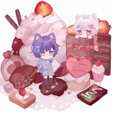 あめる ️ On Twitter Valentines Anime Cute Anime Chibi Anime Friendship