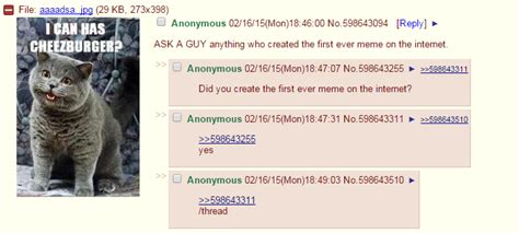 Ama With Man Who Created First Ever Meme 4chan