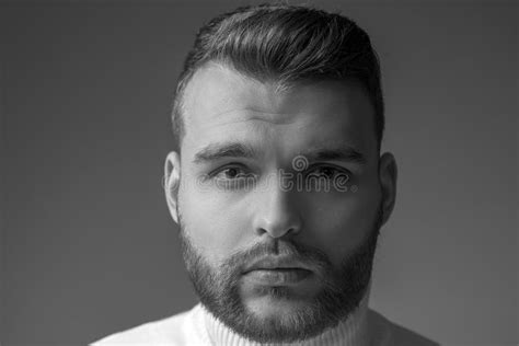 Well Groomed Bearded Man Stylish Appearance Hairstyle Barber Man