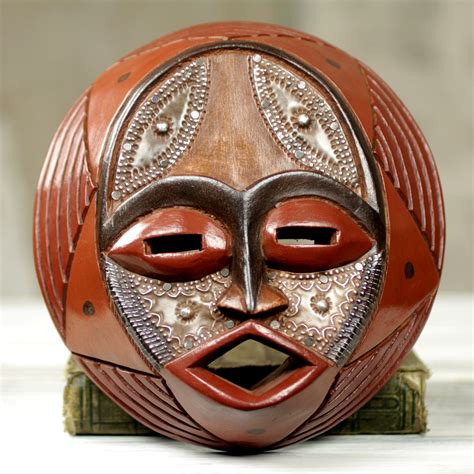 Novica Victor Dushie Handcrafted Circular West African Mask Wall Decor Wayfair