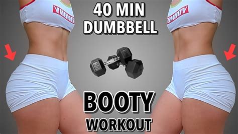 40 Min Intense Dumbbell Glute Focused Workout 🔥🍑 Do This To Grow Your