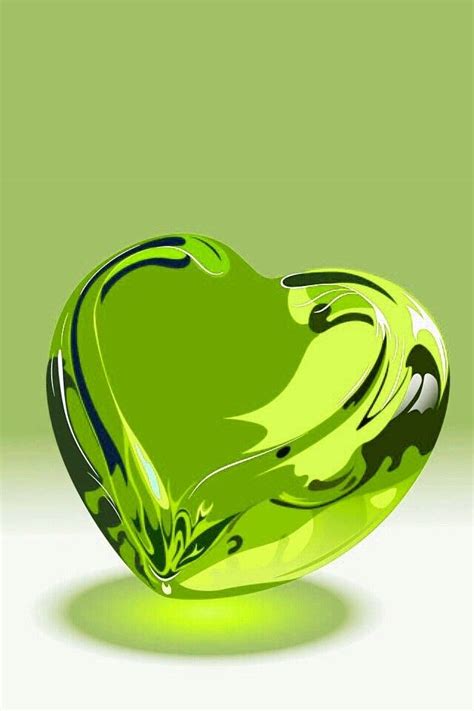 68 Aesthetic Green Heart Wallpaper Davidbabtistechirot