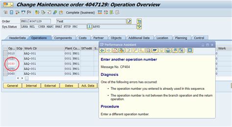 2894219 Explained Error Cp404 When Adding An Operation To A