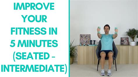Intermediate Seated Cardio Workout For Seniors Fitter In 5 5 Mins