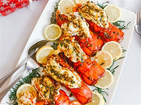 Baked Lobster Tails Recipe With Garlic Herb Butter How To Cook
