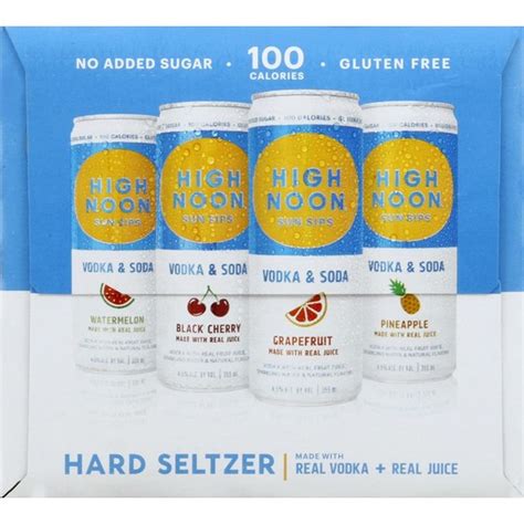 High Noon Vodka Hard Seltzer Mixed Pack 12 Fl Oz Instacart