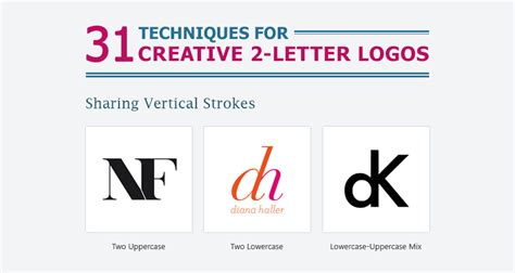 31 Useful Design Techniques For Creative Two Letter Logos