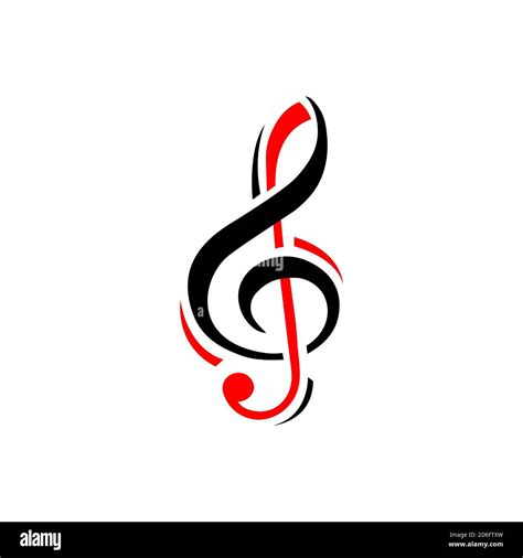 Music Notes Logo Creative Abstract Key Note Symbol Instrumental