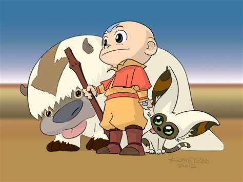 Avatar Aang Appa Y Momo Chibi