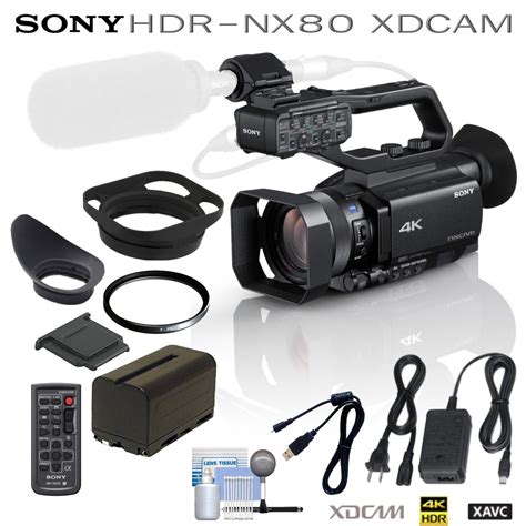 Sony Hxr Nx80 4k Nxcam With Hdr And Fast Hybrid Af Camcorder 27242908444