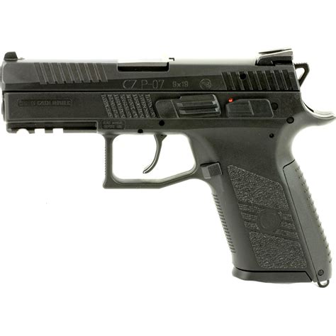 Cz P 07 9mm 375 In Barrel 15 Rds Pistol Black Handguns Sports