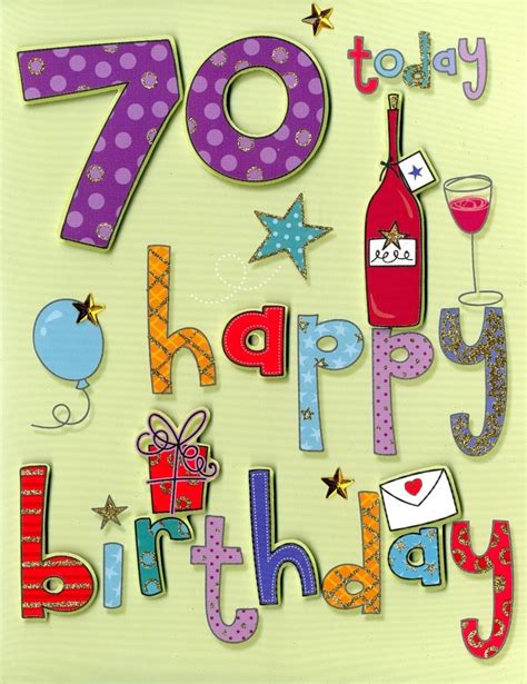 103 Best 70th Birthday Party Card Images On Pinterest 70th Birthday