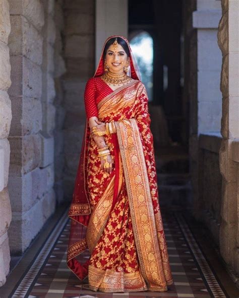 30 Real Brides Who Donned Red Bridal Saree For Their Wedding Day Bridal Sarees South Indian