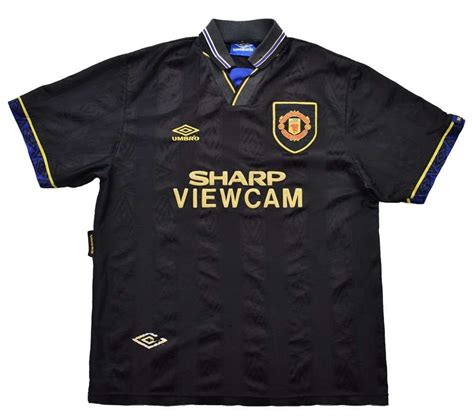 1993 95 Manchester United Sharpe Shirt Xxl Football Soccer
