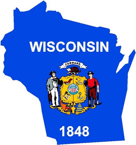 Wisconsin State Flag Decal House Of Grafix