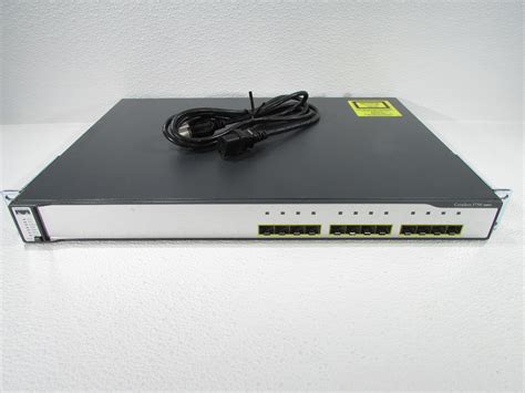 Cisco Ws C3750g 12s S 12 Port Ethernet Network Switch Premier