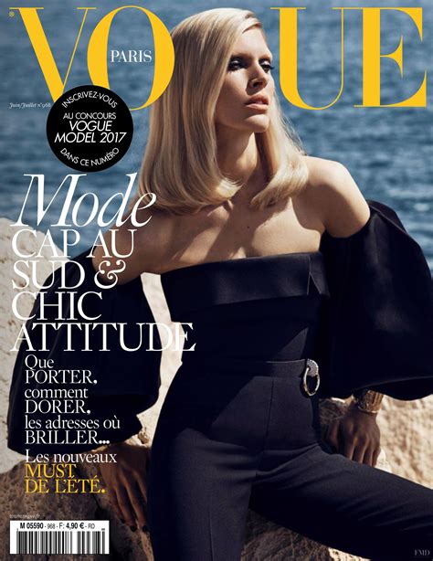 Cover Of Vogue Paris With Iselin Steiro June 2016 Id 38706 Magazines The Fmd