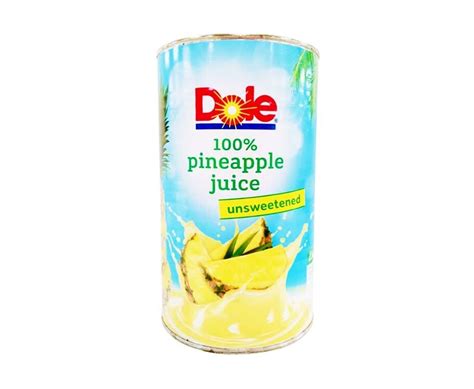 Dole 100 Pineapple Juice Unsweetened 136l
