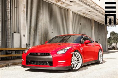 Nissan Gtr Cars Coupe Red Vossen Wheels Modified Wallpapers Hd