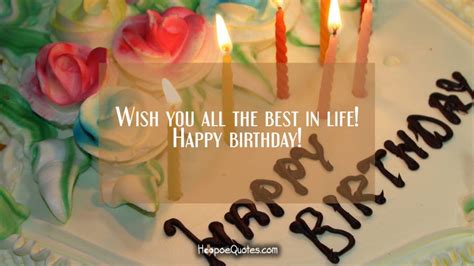 Wish You All The Best In Life Happy Birthday Hoopoequotes