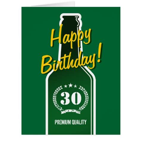 Happy 30th Birthday Big Extra Large Card For Men Zazzle
