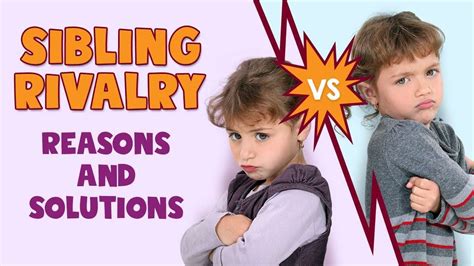 Sibling Rivalry In Children Reasons And Solutions Youtube