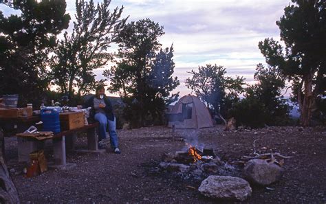Camping Near Mt Charleston Nv 1979 Our Camp At Hilltop Flickr