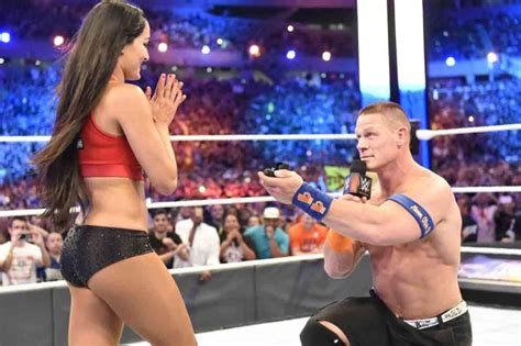 John Cena Proposes To Nikki Bella During Wrestlemania 33 Us Weekly