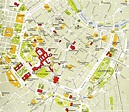 La ciudad de viena mapa del centro - centro de Viena mapa (Austria)
