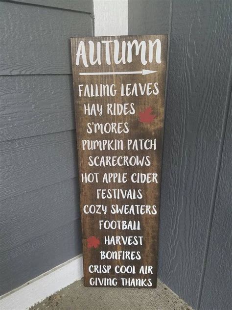 Autumn Porch Sign Fall Porch Signautumn Activities Fall By Memorease
